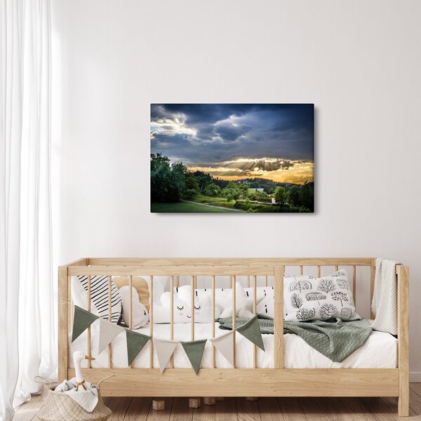 Slika krajolika sa zrakama (90x60 cm)