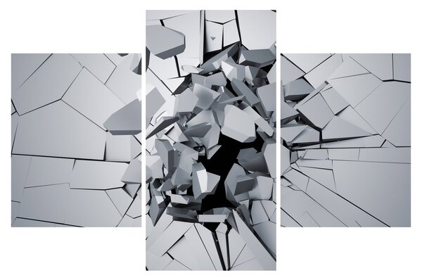3D apstraktna slika (90x60 cm)