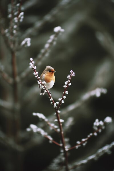 Fotografija Cute Robin, Treechild, (26.7 x 40 cm)