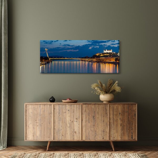 Slika Bratislave s dvorcem (120x50 cm)
