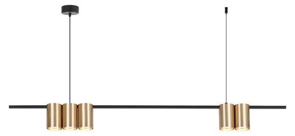 Viseća lampa (letvica) GENESIS BLACK GOLD 5xGU10
