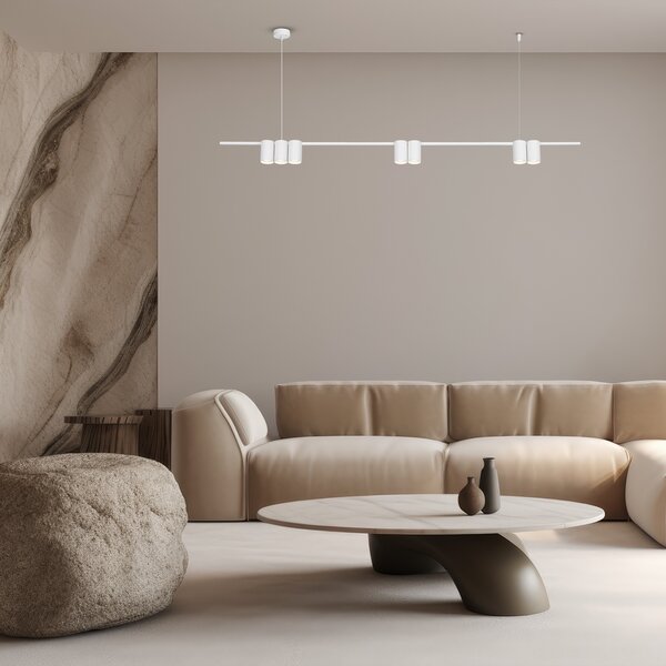 Viseća lampa (letvica) GENESIS WHITE 7xGU10