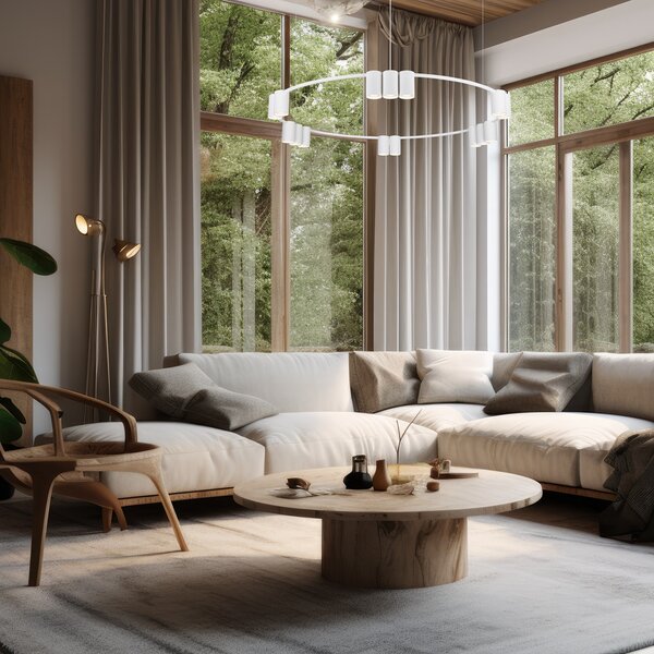 Viseća lampa (krug) GENESIS WHITE15xGU10