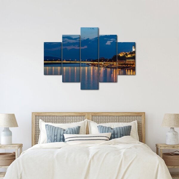 Slika Bratislave s dvorcem (150x105 cm)