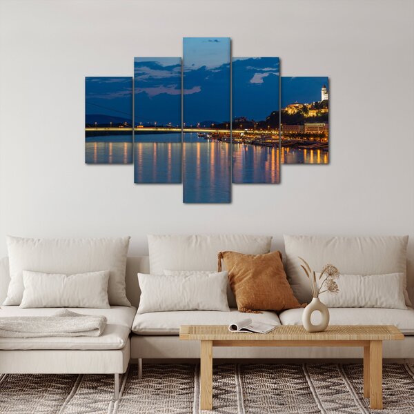Slika Bratislave s dvorcem (150x105 cm)