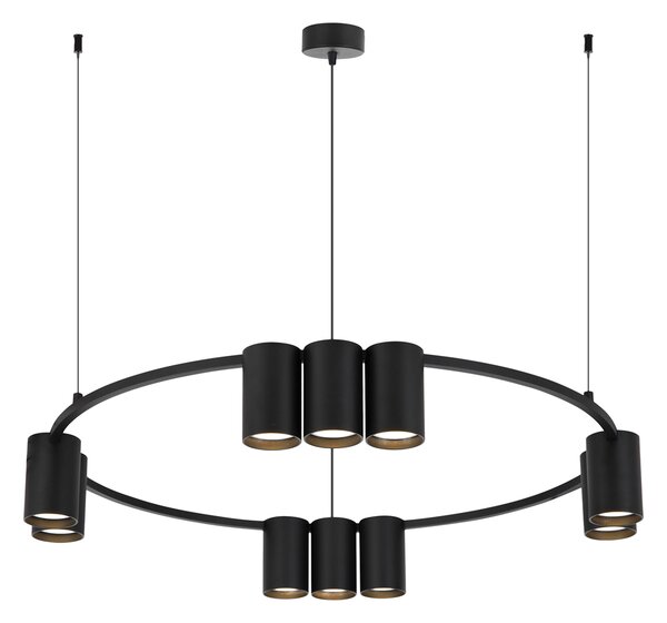 Viseća lampa (krug) GENESIS BLACK 10xGU10