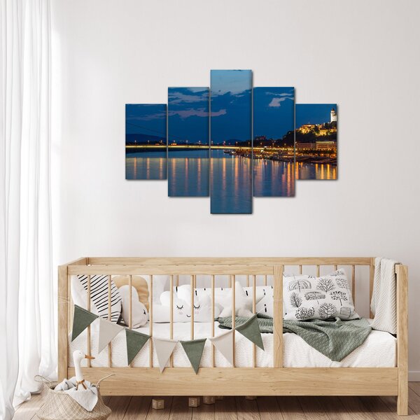Slika Bratislave s dvorcem (150x105 cm)