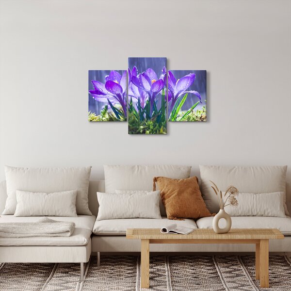 Slika cvijeća na kiši (90x60 cm)