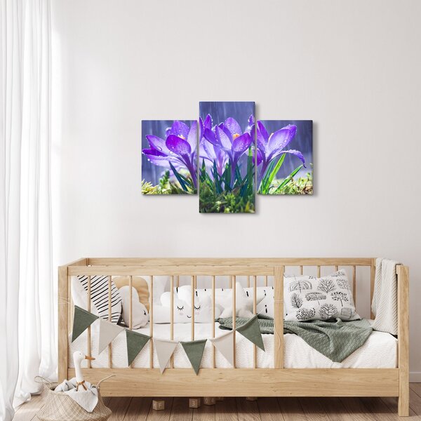 Slika cvijeća na kiši (90x60 cm)