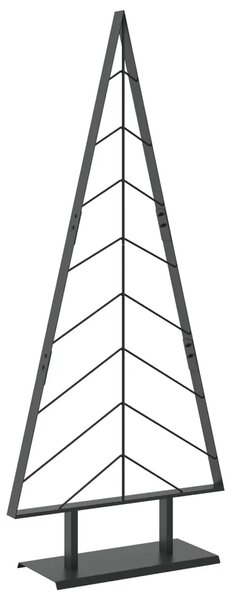 Metalno božićno drvce sa stalkom KUOPIO 150 cm Čelik Crna - Crna 150 cm