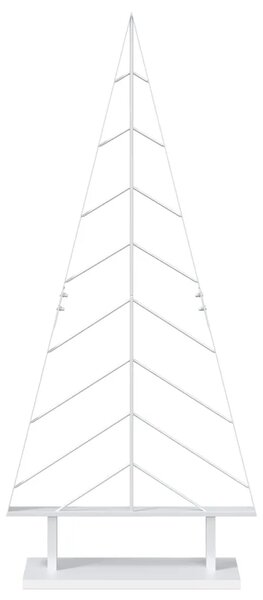 Metalno božićno drvce sa stalkom KUOPIO 125 cm Čelik Bijela - Bijela 125 cm