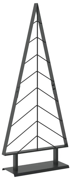 Metalno božićno drvce sa stalkom KUOPIO 125 cm Čelik Crna - Crna 125 cm