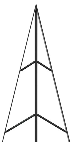 Metalno božićno drvce sa stalkom KUOPIO 125 cm Čelik Crna - Crna 125 cm
