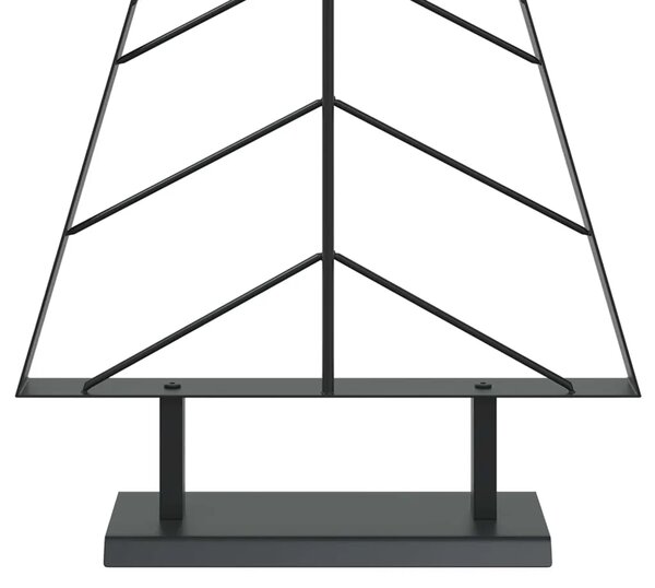Metalno božićno drvce sa stalkom KUOPIO 125 cm Čelik Crna - Crna 125 cm