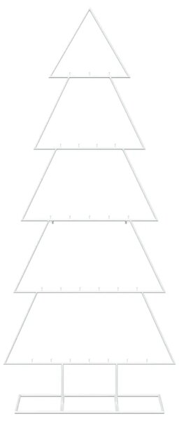 Metalno božićno drvce sa stalkom KUOPIO 150 cm Čelik Bijela - 150 cm Bijela bez LED svjetala