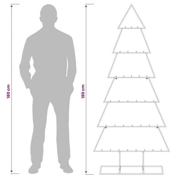 Metalno božićno drvce sa stalkom KUOPIO 180 cm Čelik Bijela - 180 cm Bijela bez LED svjetala
