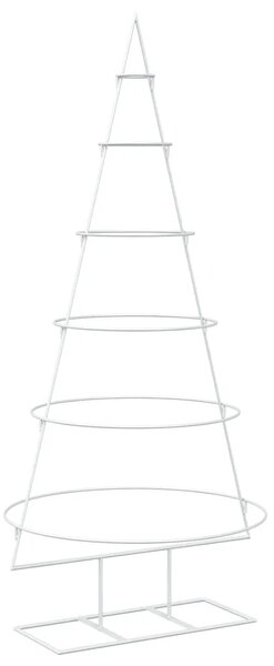Metalno božićno drvce sa stalkom KUOPIO 150 cm Čelik Bijela - 150 cm Bijela bez LED svjetala