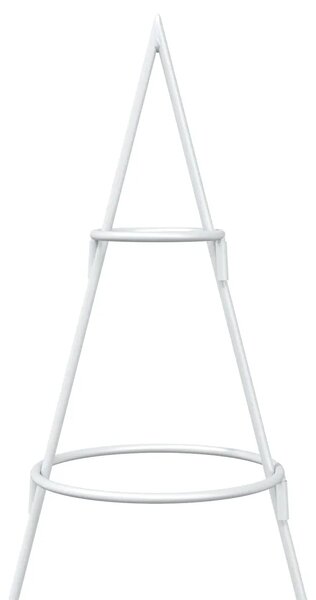 Metalno božićno drvce sa stalkom KUOPIO 150 cm Čelik Bijela - 150 cm Bijela bez LED svjetala