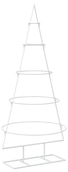 Metalno božićno drvce sa stalkom KUOPIO 125 cm Čelik Bijela - 125 cm Bijela bez LED svjetala