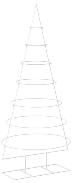Metalno božićno drvce sa stalkom KUOPIO 210 cm Čelik Bijela - 210 cm Bijela bez LED svjetala