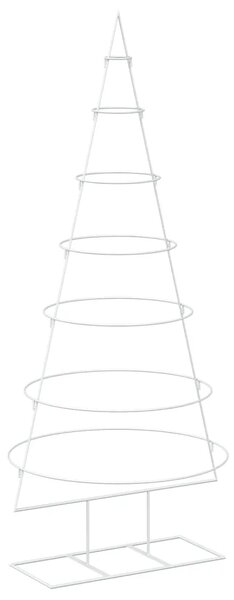 Metalno božićno drvce sa stalkom KUOPIO 180 cm Čelik Bijela - 180 cm Bijela bez LED svjetala