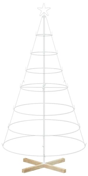 Metalno božićno drvce sa stalkom KUOPIO 180 cm Čelik Bijela - 180 cm Bijela