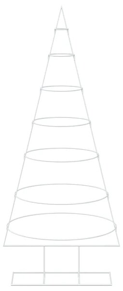 Metalno božićno drvce sa stalkom KUOPIO 180 cm Čelik Bijela - 180 cm Bijela bez LED svjetala