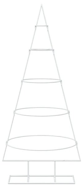 Metalno božićno drvce sa stalkom KUOPIO 125 cm Čelik Bijela - 125 cm Bijela bez LED svjetala