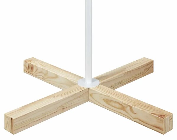 Metalno božićno drvce sa stalkom KUOPIO 180 cm Čelik Bijela - 180 cm Bijela