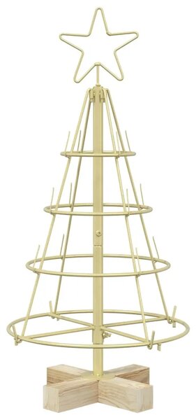 Metalno božićno drvce sa stalkom KUOPIO 60 cm Čelik Zlatno - 60 cm Zlatno