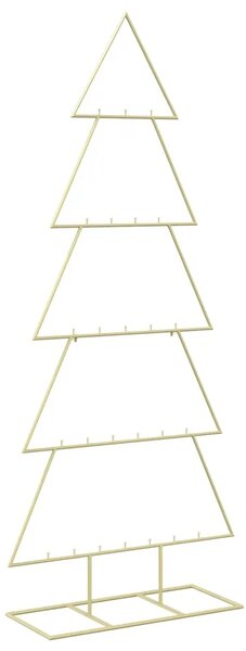 Metalno božićno drvce sa stalkom KUOPIO 150 cm Čelik Zlatno - 150 cm Zlatno bez LED svjetala