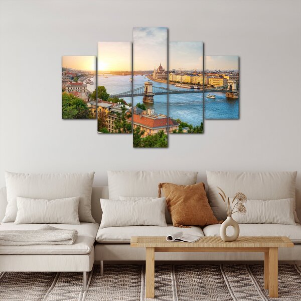 Slika grada Budimpešte s rijekom (150x105 cm)