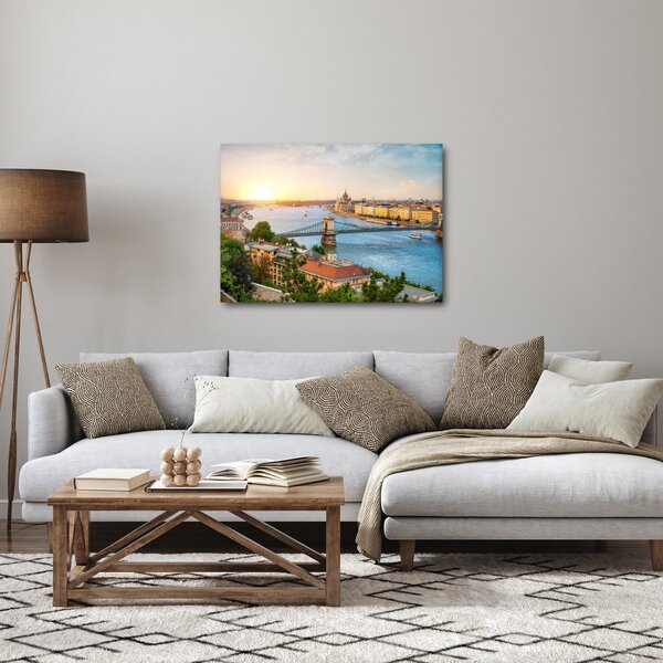 Slika grada Budimpešte s rijekom (70x50 cm)