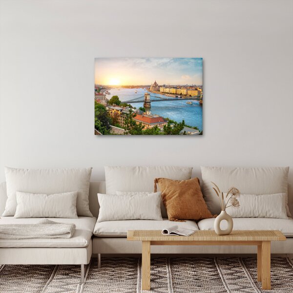 Slika grada Budimpešte s rijekom (70x50 cm)