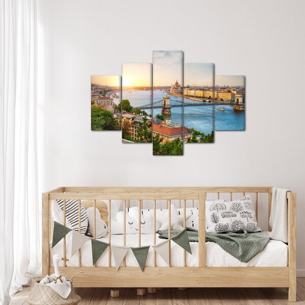 Slika grada Budimpešte s rijekom (150x105 cm)