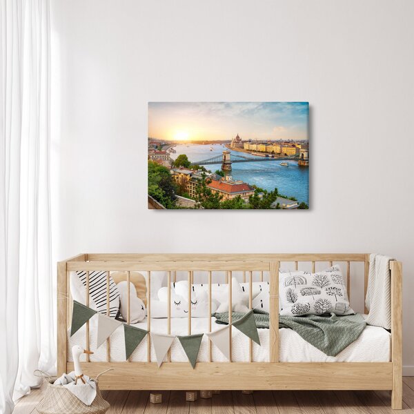 Slika grada Budimpešte s rijekom (90x60 cm)