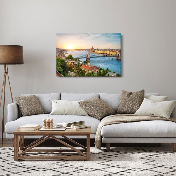 Slika grada Budimpešte s rijekom (90x60 cm)