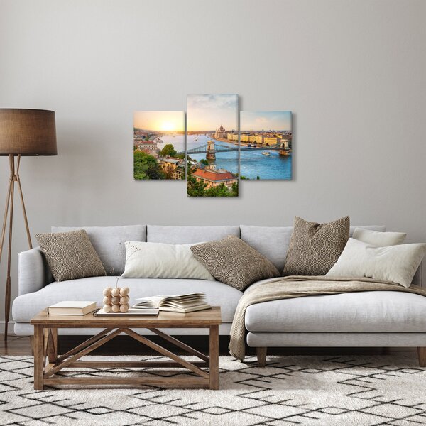 Slika grada Budimpešte s rijekom (90x60 cm)
