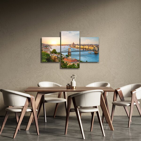 Slika grada Budimpešte s rijekom (90x60 cm)