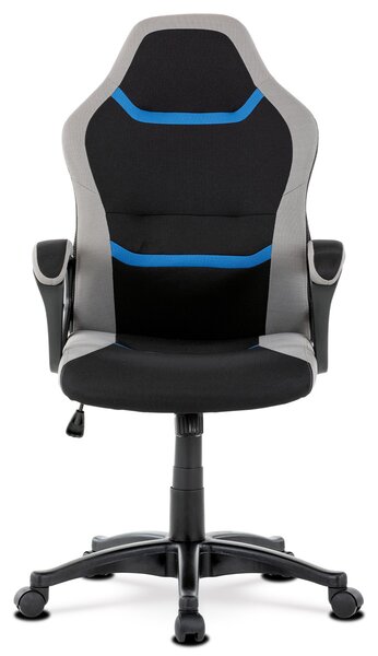 Gaming stolica/fotelja Leira-L611-BLUE (crna + siva + plava)