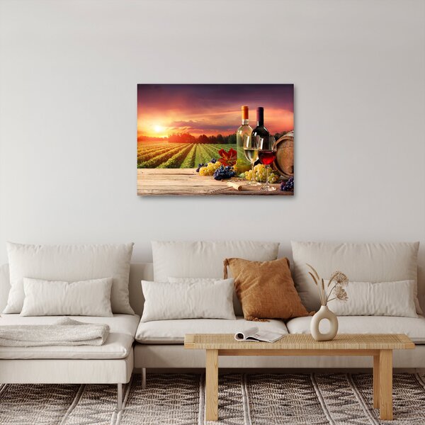 Slika vinograda s vinom (70x50 cm)