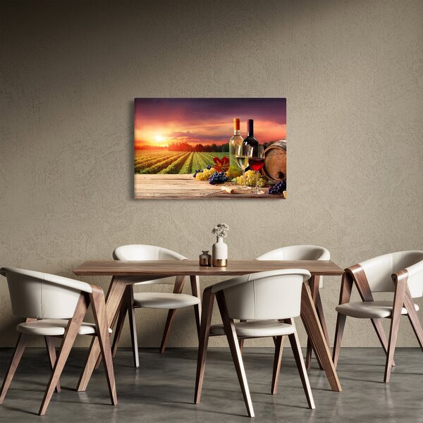 Slika vinograda s vinom (90x60 cm)