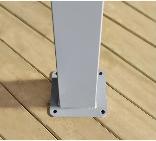 Sojag - Lima 1010 | Aluminijska pergola sa sunčanim jedrom | Trokutasta | Svijetlosiva