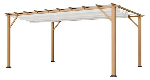 Paragon Outdoor Pergola Florenz 1116 | Aluminijska pergola | Svijetlosmeđa/Bijela - BRANDED IN THE USA