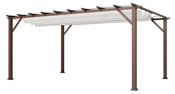 Paragon Outdoor - Pergola Florenz 1116 | Aluminijska pergola | Tamnosmeđa/Bijela - BRANDED IN THE USA