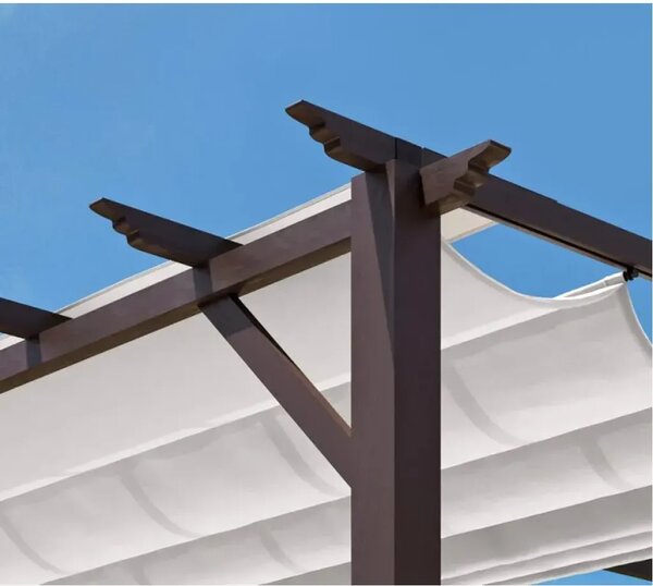 Paragon Outdoor - Pergola Florenz 1116 | Aluminijska pergola | Tamnosmeđa/Bijela - BRANDED IN THE USA