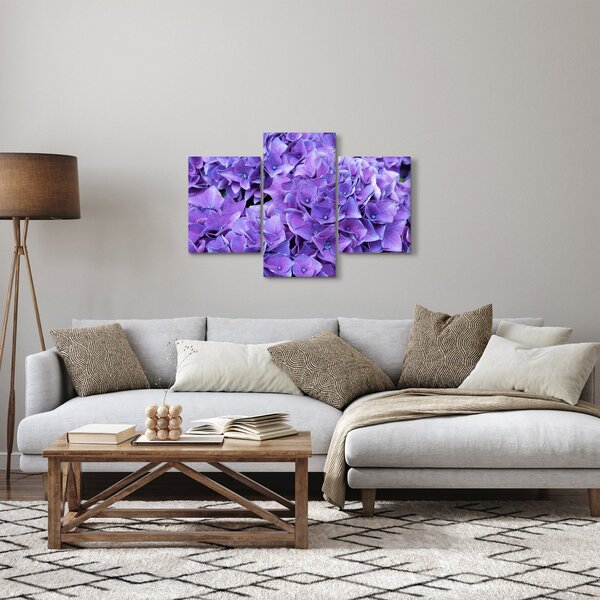 Slika ljubičastog cvijeća (90x60 cm)