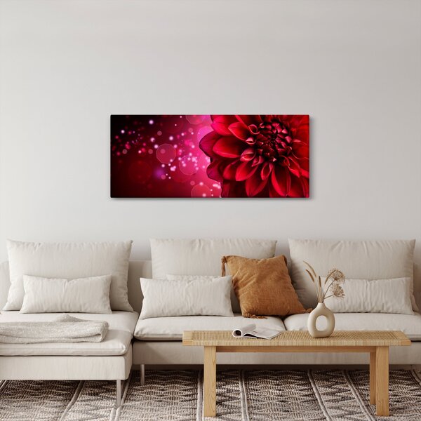Slika crvenog cvijeta (120x50 cm)