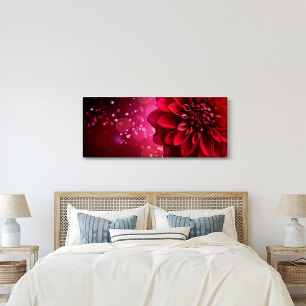 Slika crvenog cvijeta (120x50 cm)