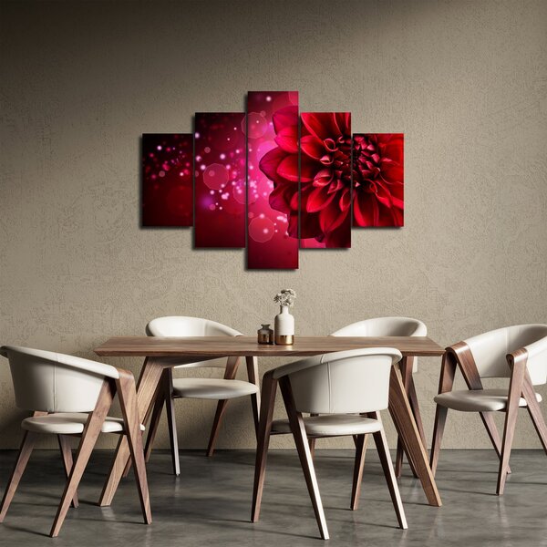 Slika crvenog cvijeta (150x105 cm)